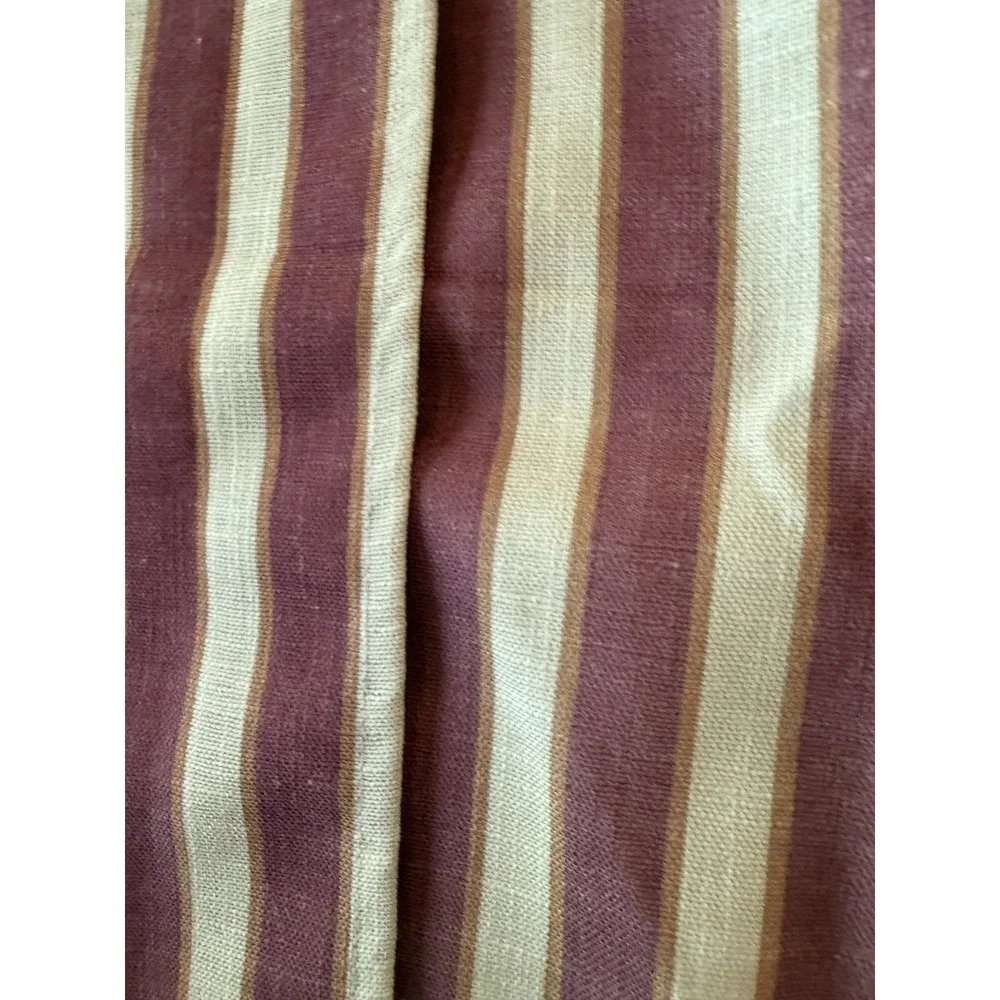 Sherry Kline Red Toile Reversible Pillow Shams Set of 2 French Country Striped
